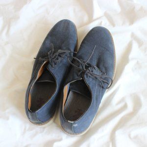 IZOD Blue Suede Dress Shoes